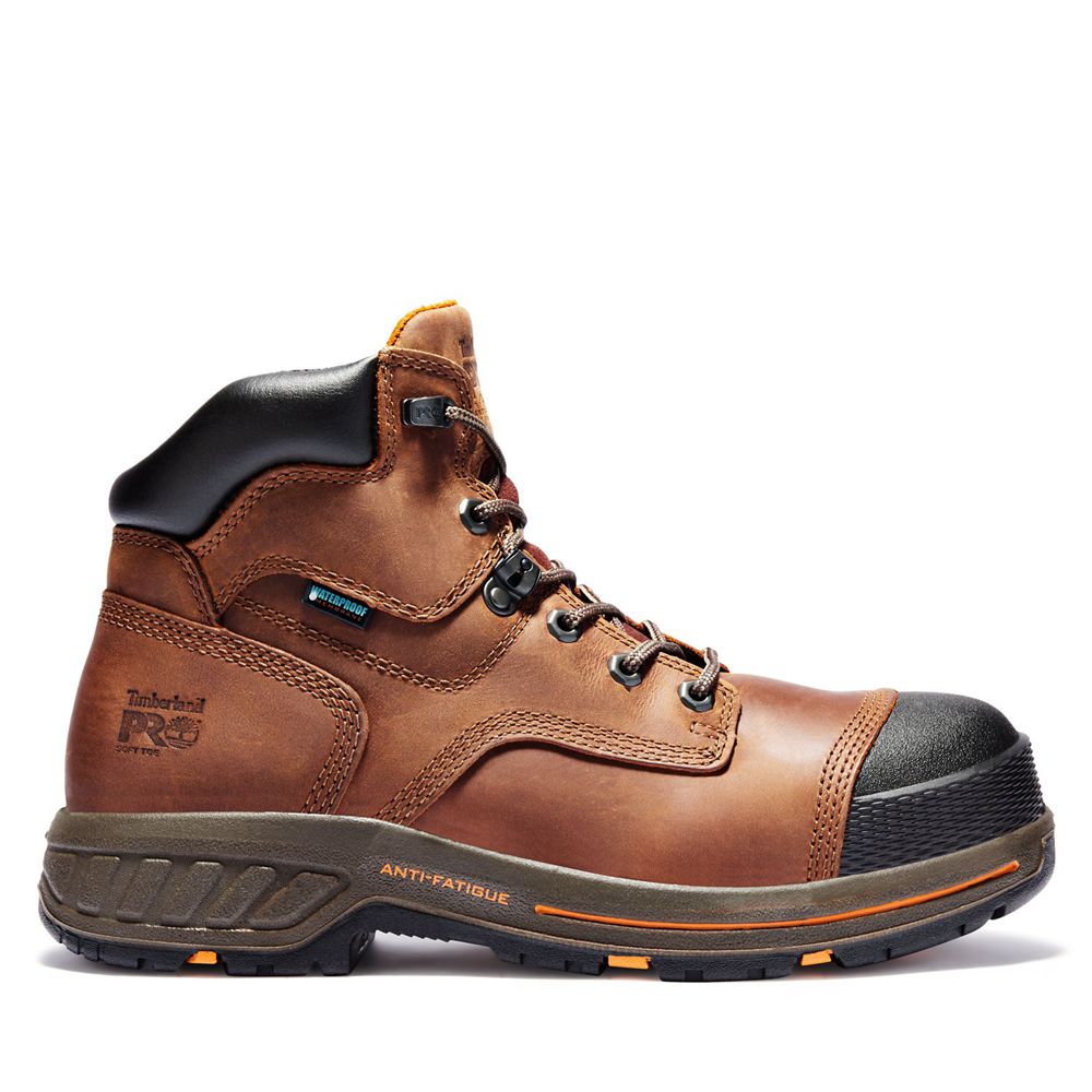 Timberland Mens Work Boots PRO® Helix HD 6" Soft Toe - Brown/Black - India WK8241065